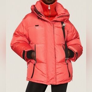 Shoreditch Ski Club Winter Coat Coral Willow Puffer Ski Jacket Snowboarding